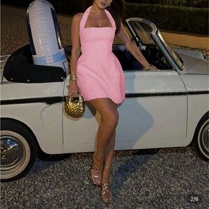 Pink Halter Dress